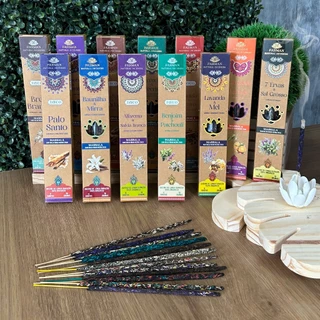 incenso natural indiano Parman Collection kit 12 aromas