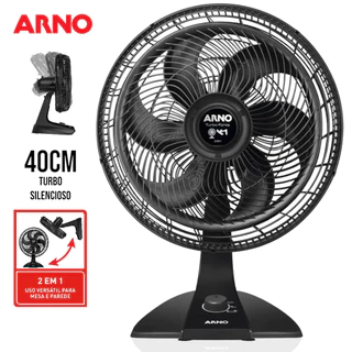 Ventilador Arno VF42 40cm Mesa Bancada e Parede Grande Potente Turbo Forte Silencioso 2 em 1 em Oferta na Shopee