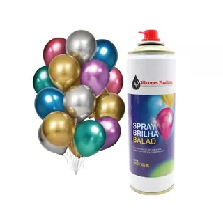 Spray Brilho de Balões 300ml 01 Unidade Brilho Bexiga Látex Decoração Festas