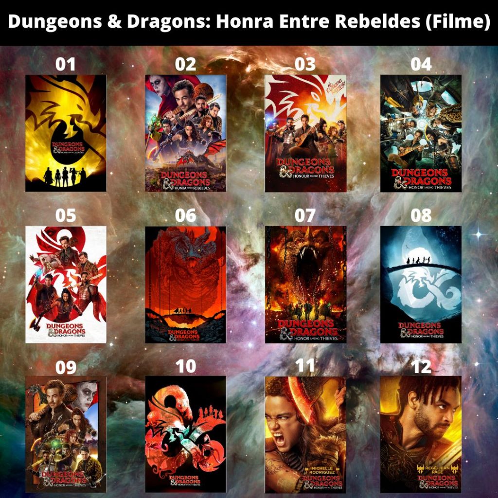 Placa Decorativa MDF (14x20cm) Dungeons & Dragons: Honra Entre Rebeldes (Filme) - Quadro Parede & Decoração
