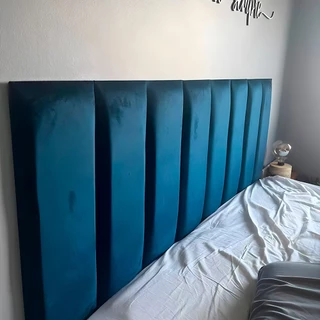 7 Cabeceiras Estofada de Cama Box Casal Modulada Adesiva 45x20cm