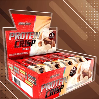 Protein Crisp Bar (540g) 12un Leite em Pó c/ Creme de Avelã Integralmedica