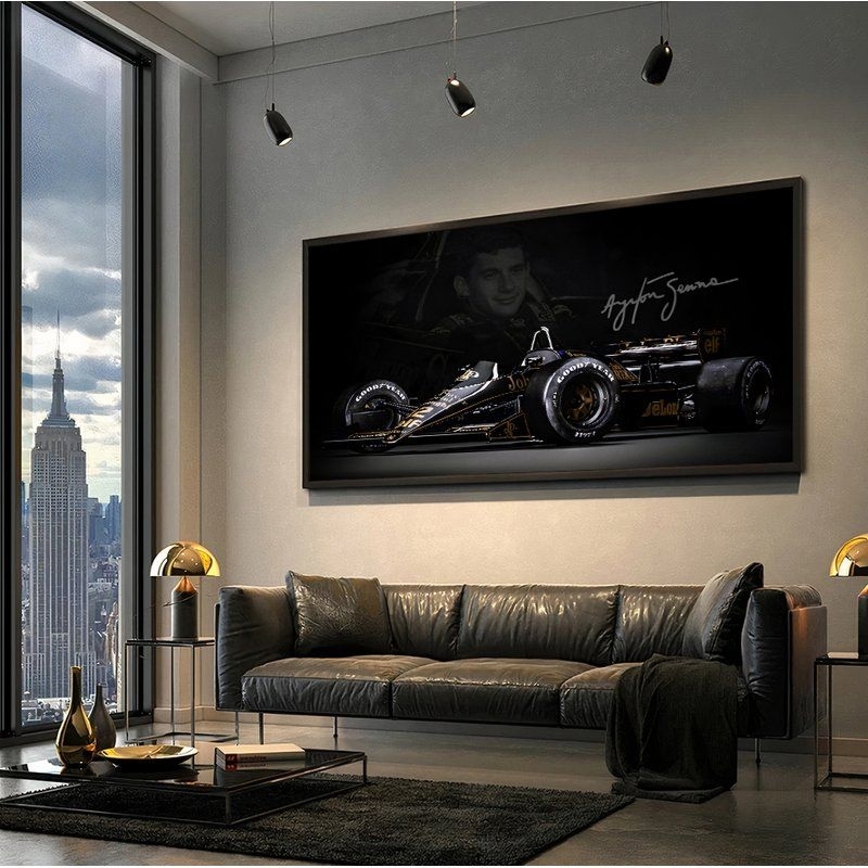 Quadro Decorativo Ayrton Senna 110x80cm