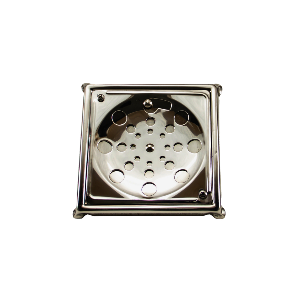 RALO QUADRADO COM CAIXILHO 10CM INOX 430 ABRE E FECHA