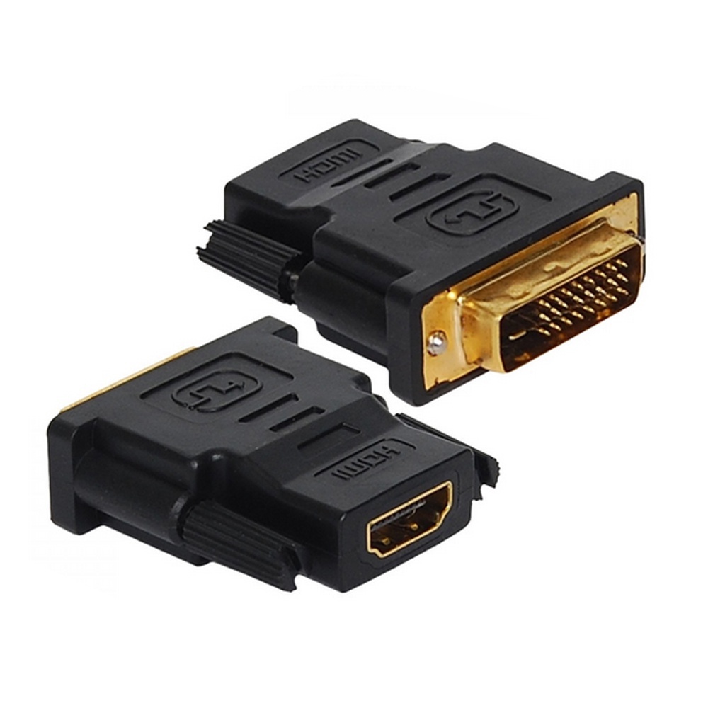 Adaptador Conector Dvi Digital Macho 24+1 Para Hdmi Fêmea