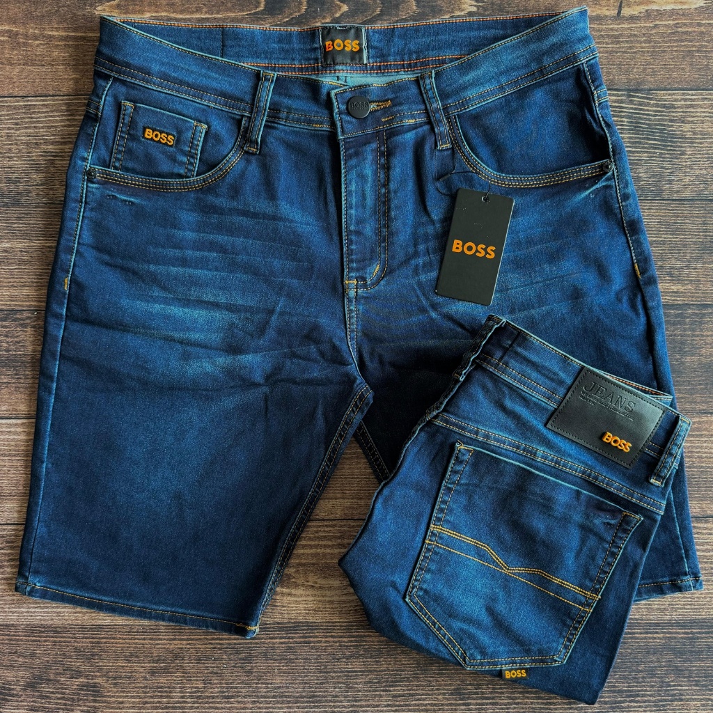 Bermuda Jeans Masculina Hugo Boss | Shopee Brasil