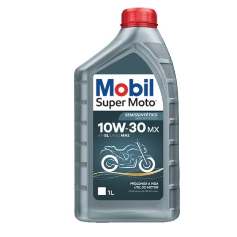 Óleo Mobil Super Moto 4T Semissintético 10W30 MX, 1L