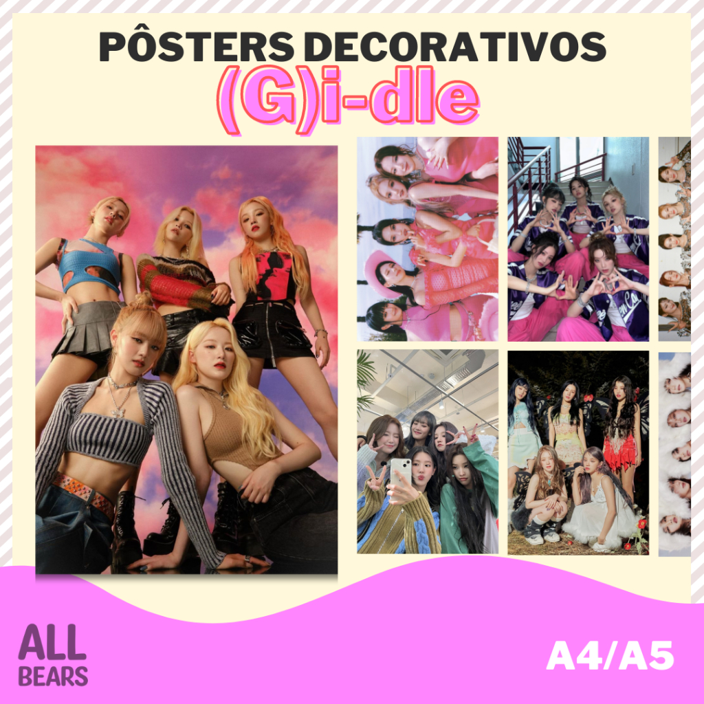 (G)i-dle - POSTERS A4 e A5 | Fanmade | Mini poster | Pôster | Poster ...