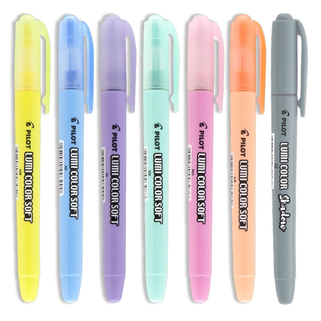 CANETA MARCA TEXTO PILOT PEN LUMI COLOR TOM PASTEL . | Shopee Brasil