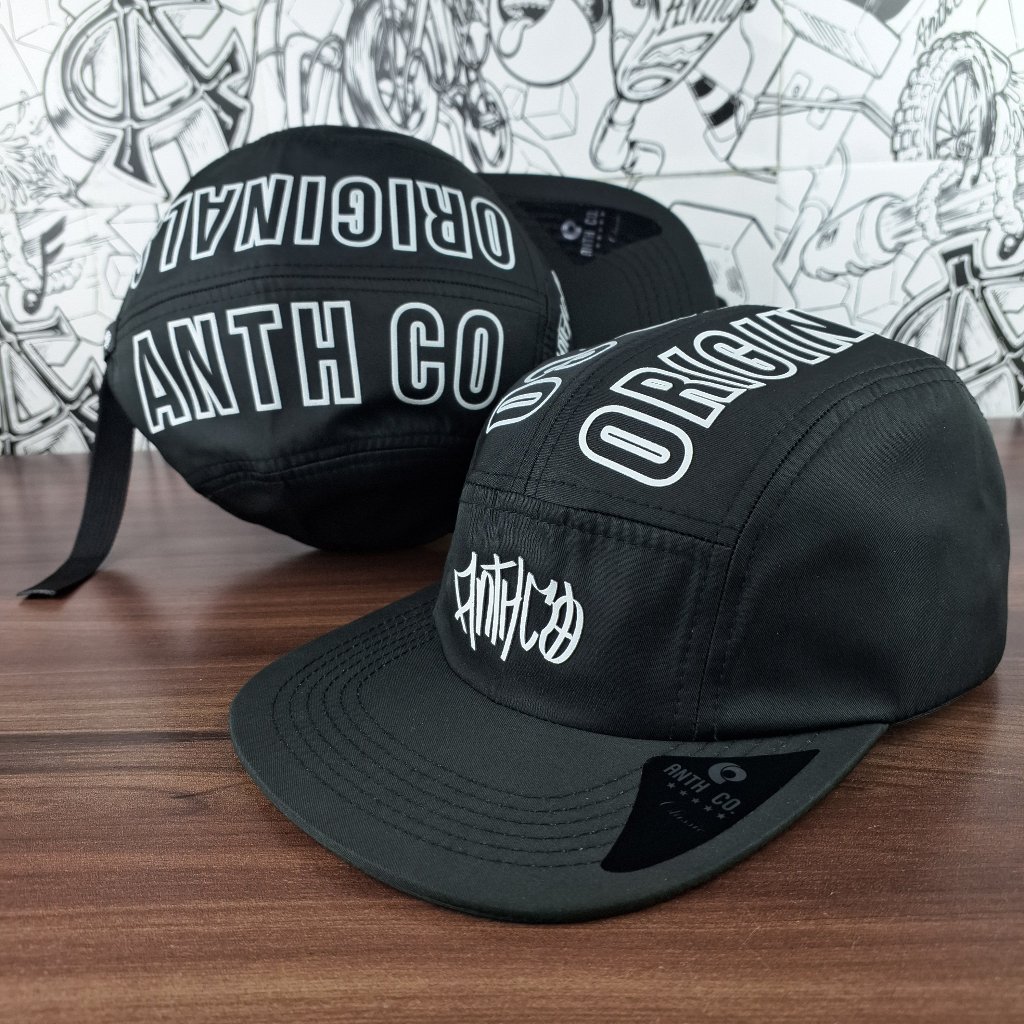 Boné 5 Five Panel Aba Reta Original Anth Co Premium Strapback