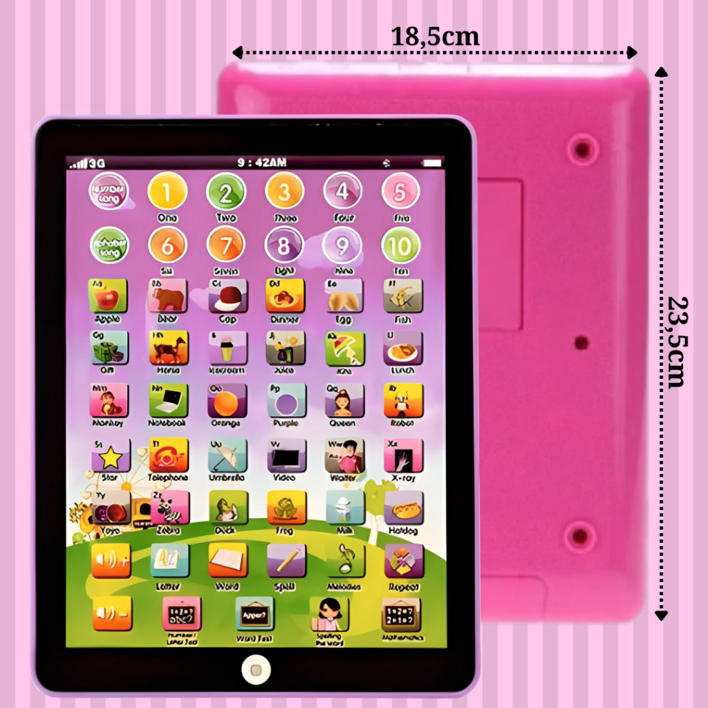 Tablet Infantil de brinquedo Interativo Didático Educativo Bilingue ...