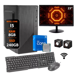 Computador Completo Intel Core I5 8gb Ssd 240gb Monitor 23