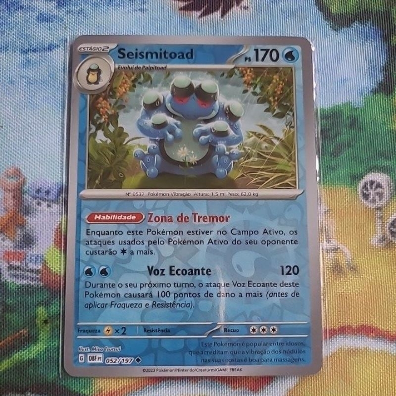 Cartas Pokémon Coleção Obsidiana em Chamas Holográficas 004/196