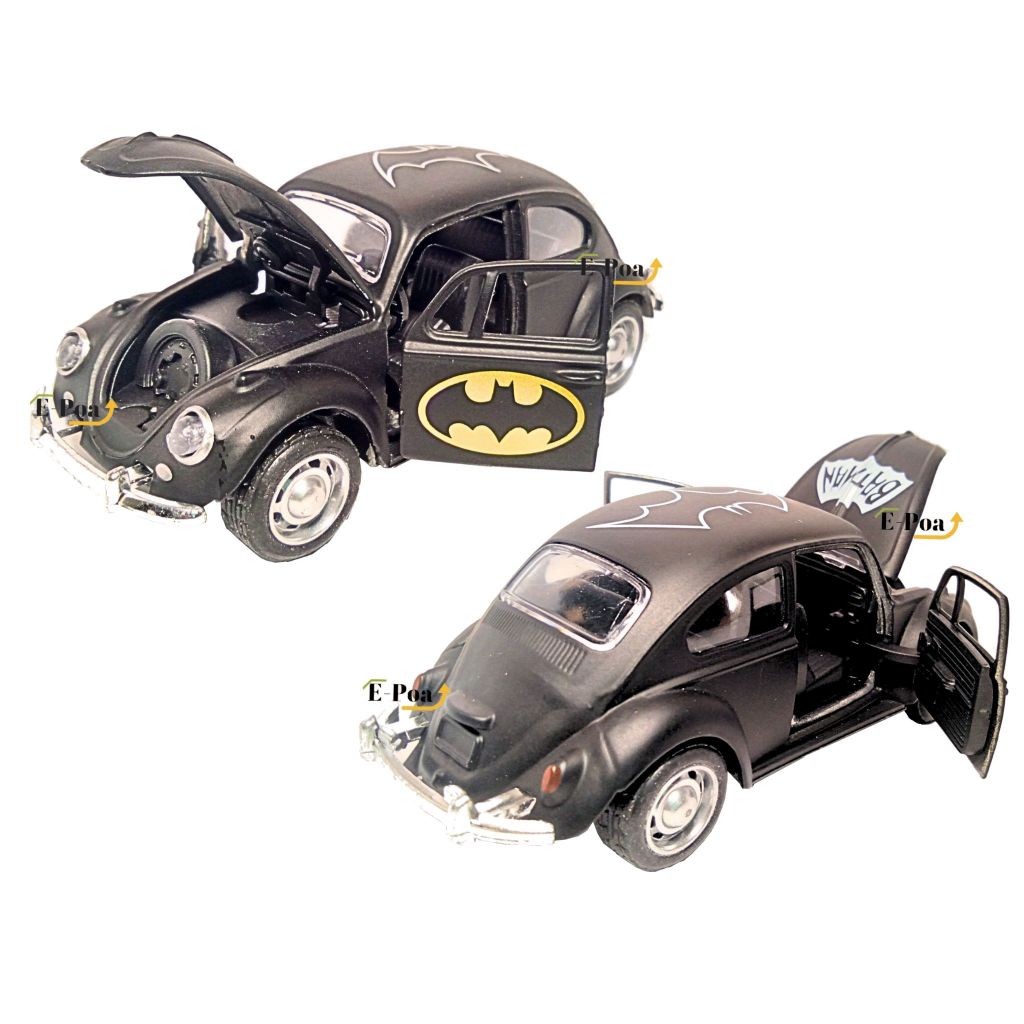 Fusca Do Batman + Fricção Abre Portas E Capo 1/32 - 13 Cm De Comprimento  Miniatura | Shopee Brasil