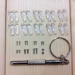 kit para conserto de óculos faça você mesmo Parafusos chave e plaquetas
