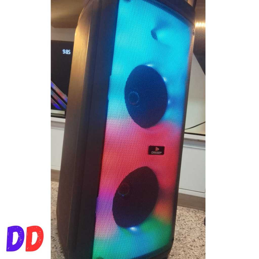 Caixa de Som Partybox Quadrada Estilo Jbl Original Boombox Caixa de Som Partybox Quadrada Estilo Jbl Original Boombox