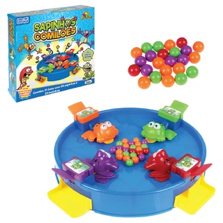 Brinquedo Papa Bolinhas Animal Sapinho Come Tudo Sapo Comilões