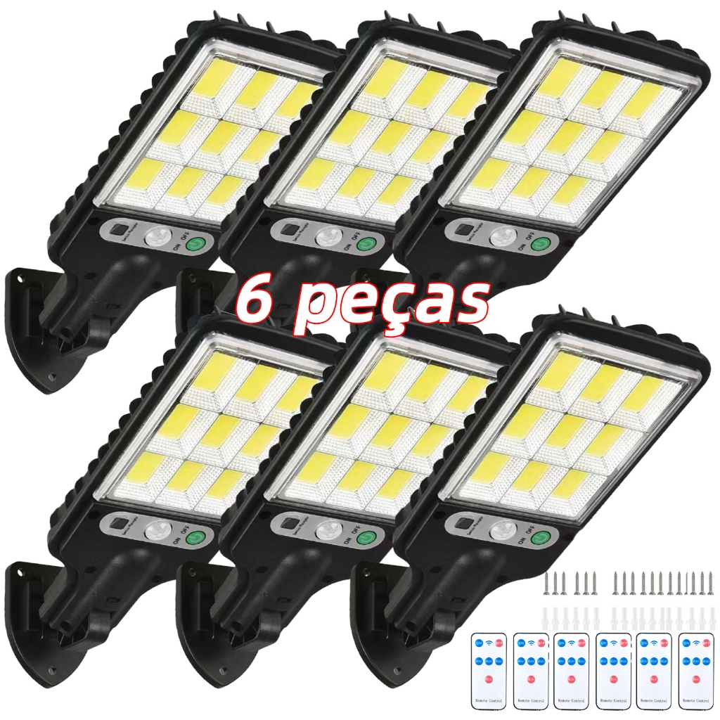 Mini Luminária Poste 84W/126w Solar Alta Potencia Econômica