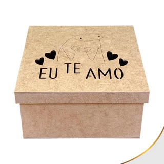 Caixa Meme 20x20x10cm Mdf Cru Tampa Sapato Lembrancinha