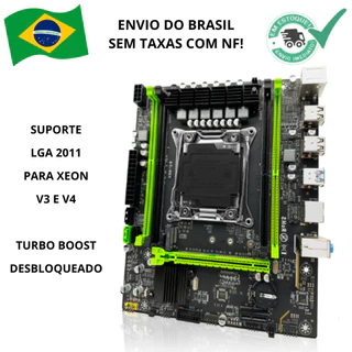 Placa-mãe x99 PR4, suporte LGA 2011-3, CPU Intel Xeon E5, V3 e V4, RAM DDR4, SATA SEM TAXA