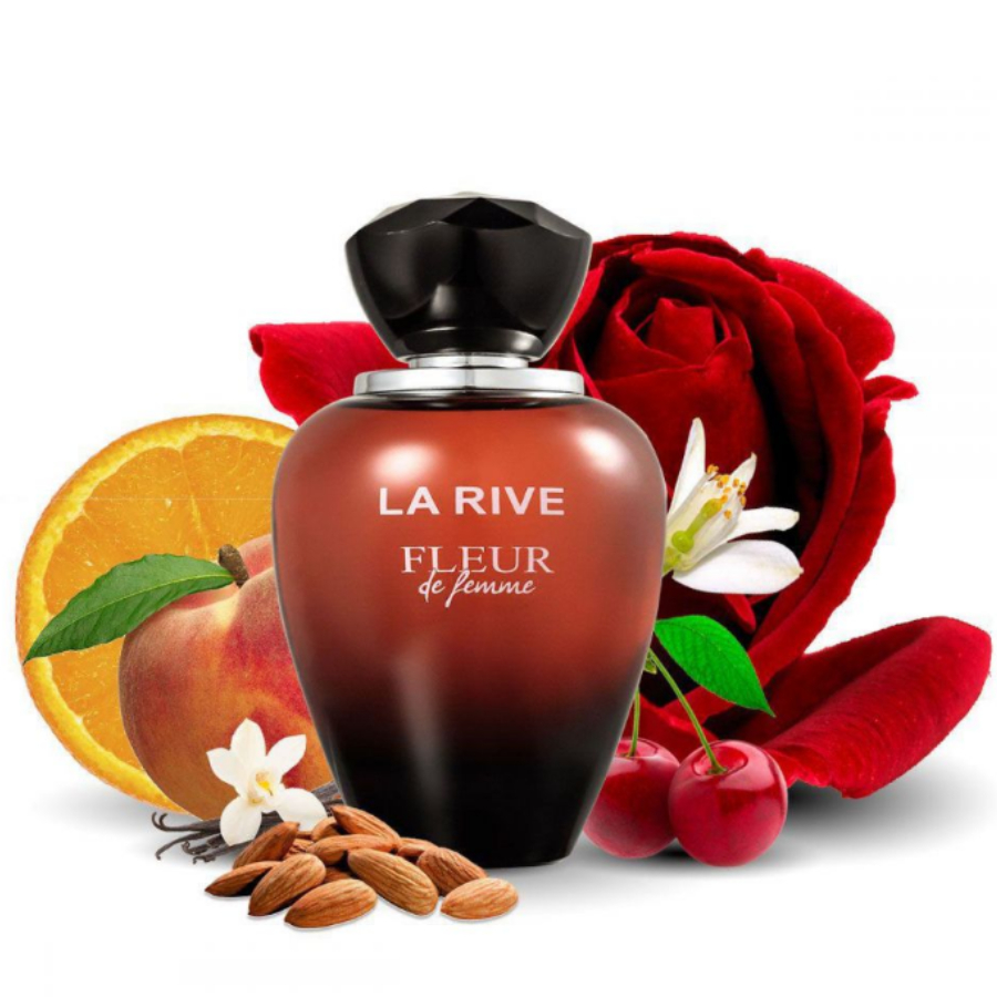 LA RIVE - PERFUME FEMININO LA RIVE - FLEUR DE FEMME - 100ML | Shopee Brasil