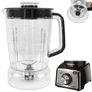 Copo serve para Liquidificador Mondial Turbo L1000/ L1100/ L1200 Cristal