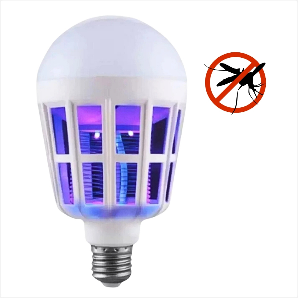 Lâmpada Mata Mosquito 15 Watts Repelente Insetos Pernilongo Luz Led
