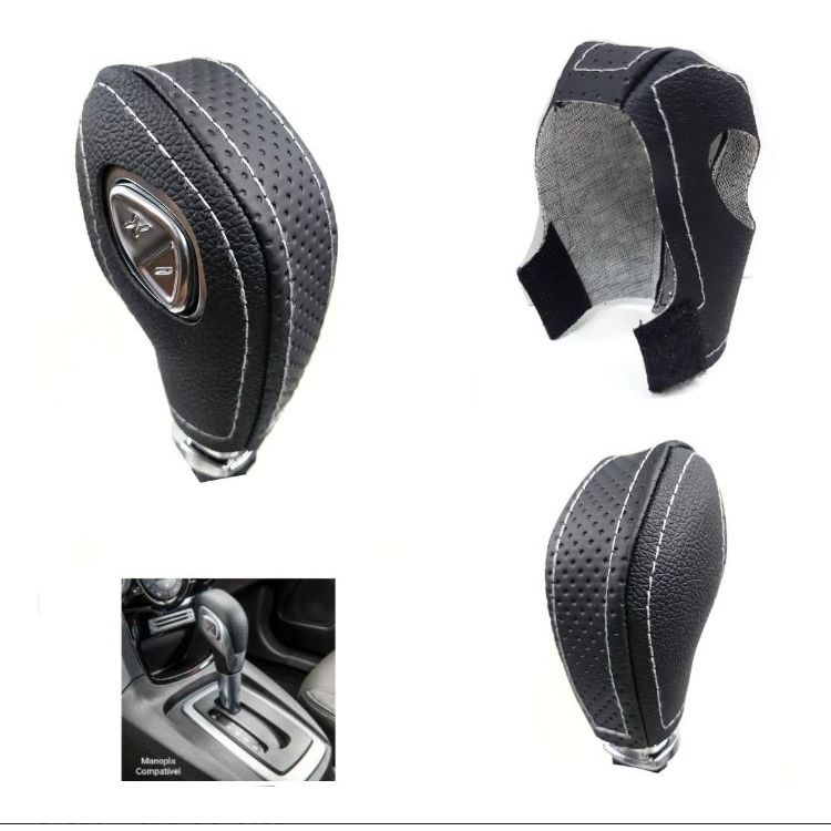 Auto Versnellingspook Kapje – 5-versnelling – Zwart/bruin – Past Op Ford Fiesta, Focus & Ecosport – ABS Materiaal