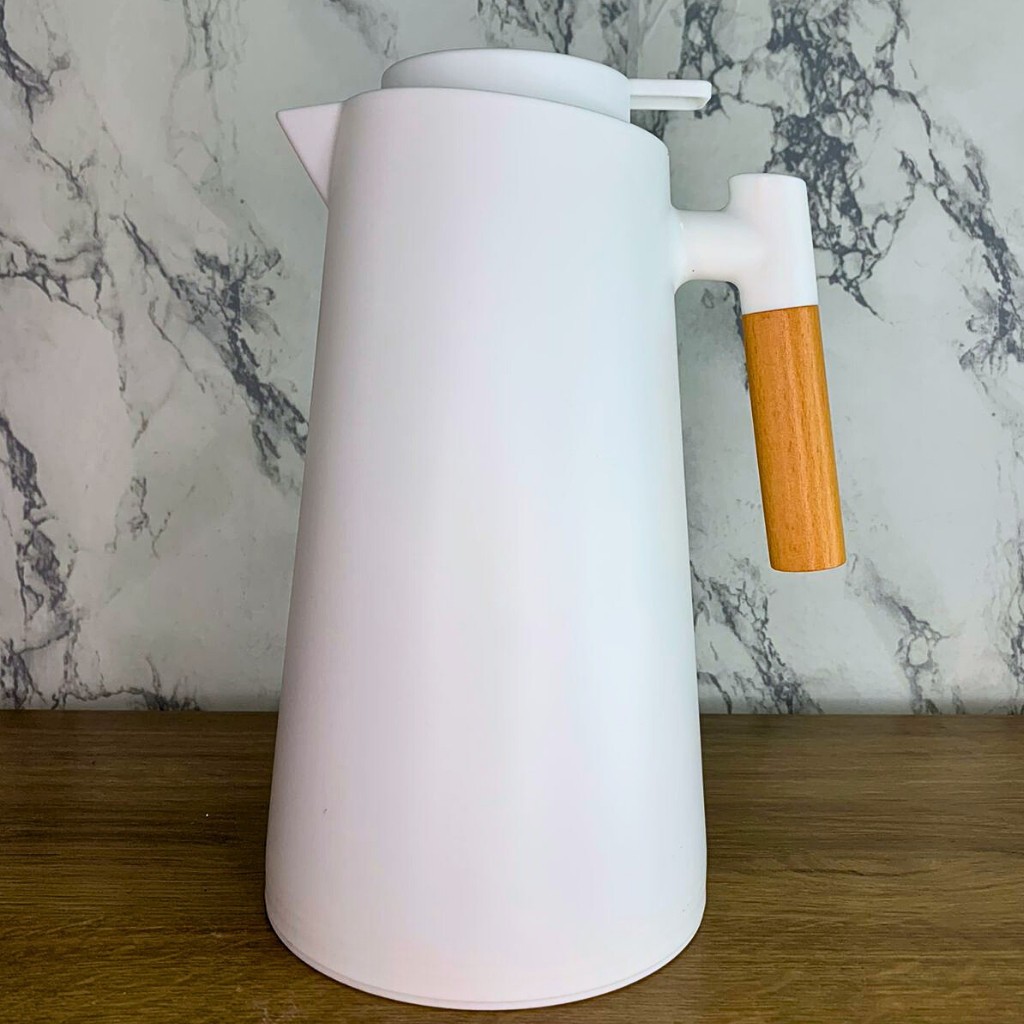 Garrafa Térmica 1 Litro Com Termômetro Led Para Chás / Café Design Moderno