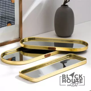 Bandeja Espelhada Banheiro Lavabo Bandeja Decorativa Multiuso Decoração Casa
