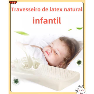 Travesseiro Látex tailândia natural importada para coluna cervical infantil