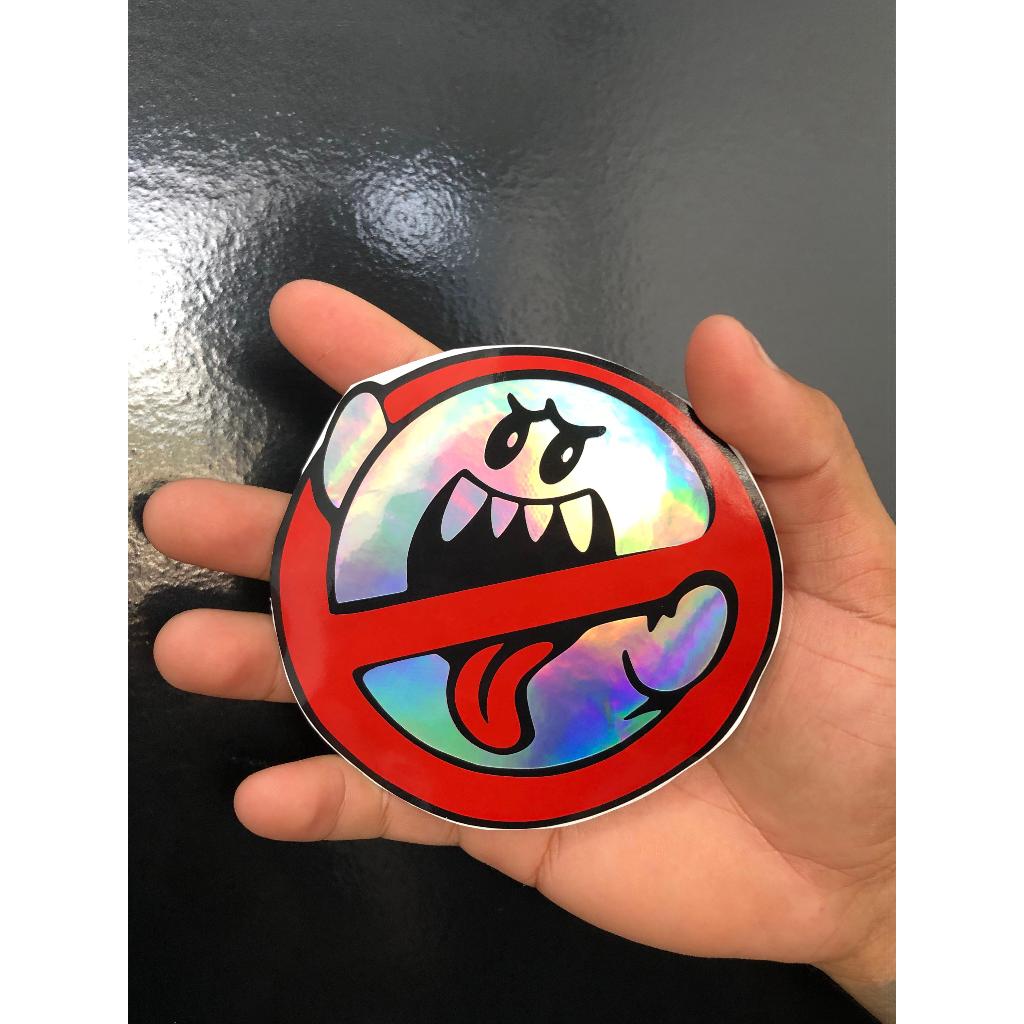 Adesivo caça fantasma para moto carro e bau