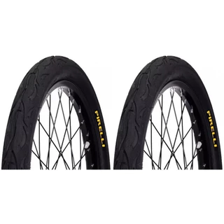 Par Pneu Bicicleta Pirelli Balão Tornado Flame Aro 20x2.125 Bmx Cross