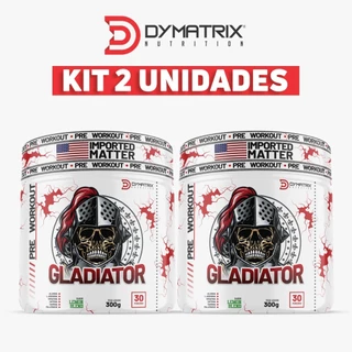 kit 2 Pré Treino Gladiador 300g - DymatriX