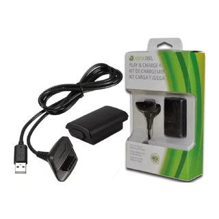Bateria Recarregável 4800mah Compatível Manete Sem Fio Xbox 360/360 Slim + Cabo USB