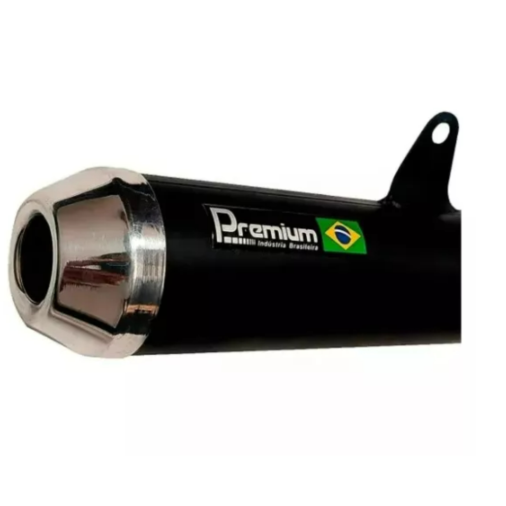 Moby 50 Escapamento Esportivo Roncado Cano De Descarga Moto Cromado