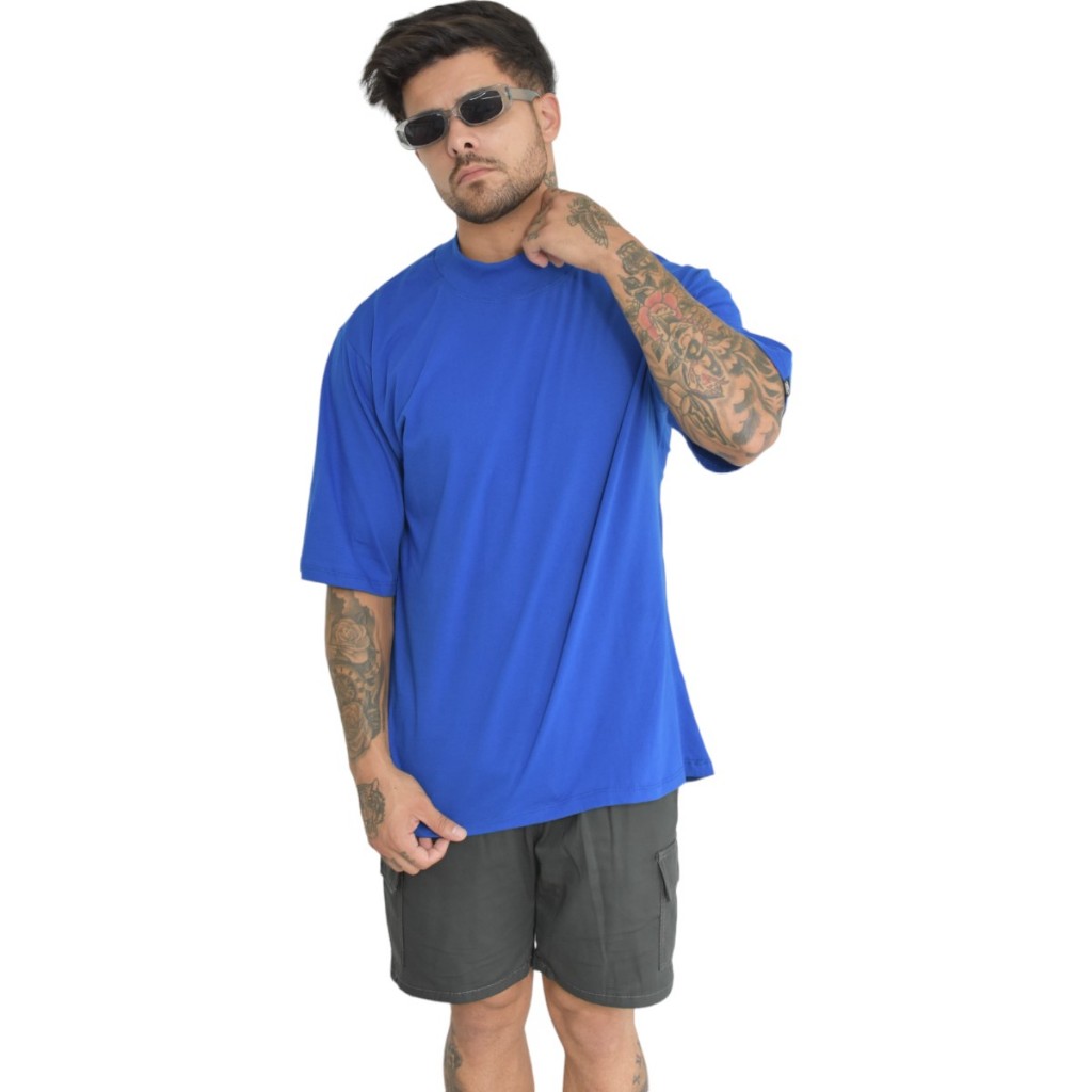 Camiseta Oversized Modelagem Grande Street Wear Diversas Cores Tendencia 2025