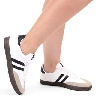 Tênis Feminino Casual Moderno Estiloso Moda Confortável Macio Leve Bico Marrom Blogueira Tendências