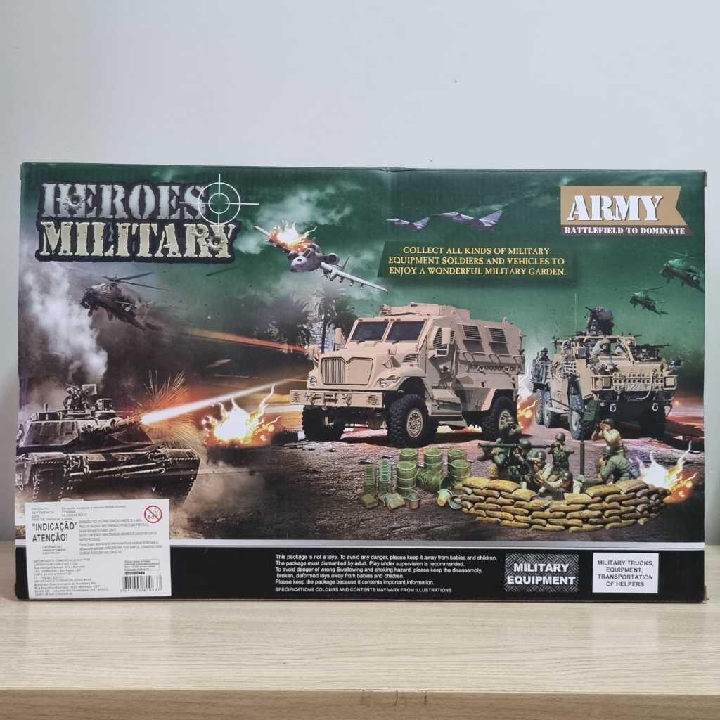 Set Veículos e equipamentos Militares tipo Gi Joe Chap Mei Lanard