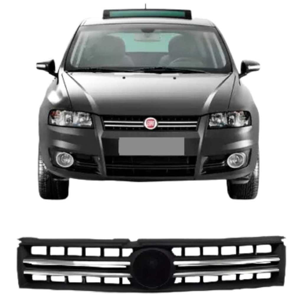 Grade Radiador Dianteira Preta Friso Prata Fiat Stilo Ano 07/11 Cod 136