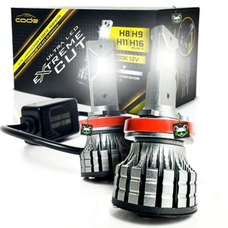 Par Lampada Ultra Led Extreme Cut 6000K 4400Lm H8 H9 H11 H16