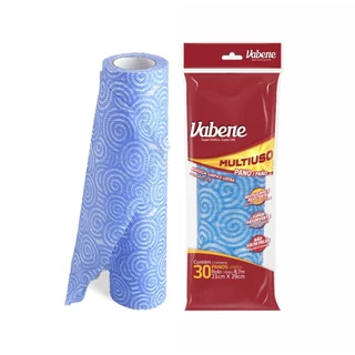 Pano Multiuso Rolo c/ 30 unidades Limpeza Casa Móveis Cozinha Perfex Pia 29x21cm - Vabene