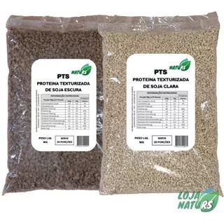 KIT 2 Proteína Texturizada de Soja Carne de Soja Vegana 1kg Cada - NATURS