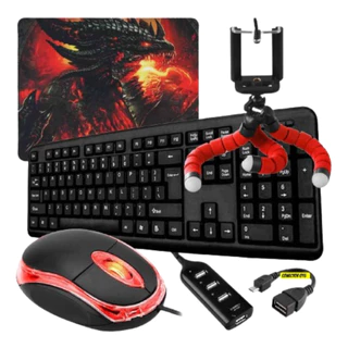 Kit Gamer Completo Mobilador Barato Teclado Mouse Promoção em Oferta na Shopee