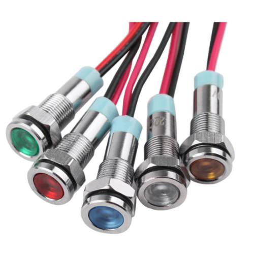 LED PILOTO SINALIZAÇÃO 6MM IP67 INOX IMPERMEÁVEL