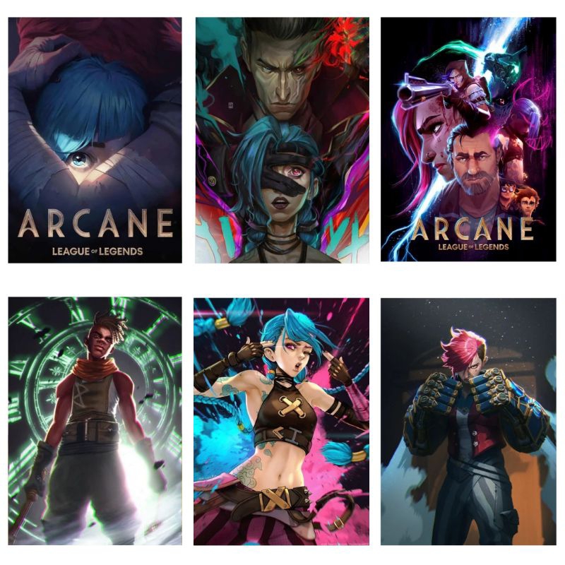 Arcane: League Of Legends - Placa Decorativa em MDF 20x29cm
