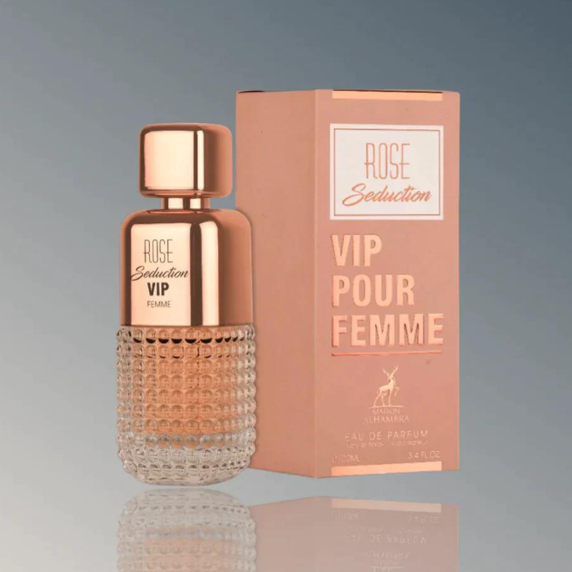 Perfume Árabe ORIGINAL - Rose Seduction - VIP POUR FEMME - Maison