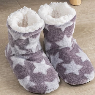 Kit 3 pares/Pantufa Bota Polar Toda Peluciada Super Quentinha Unissex Feminina Masculino Sola Ante Derrapante