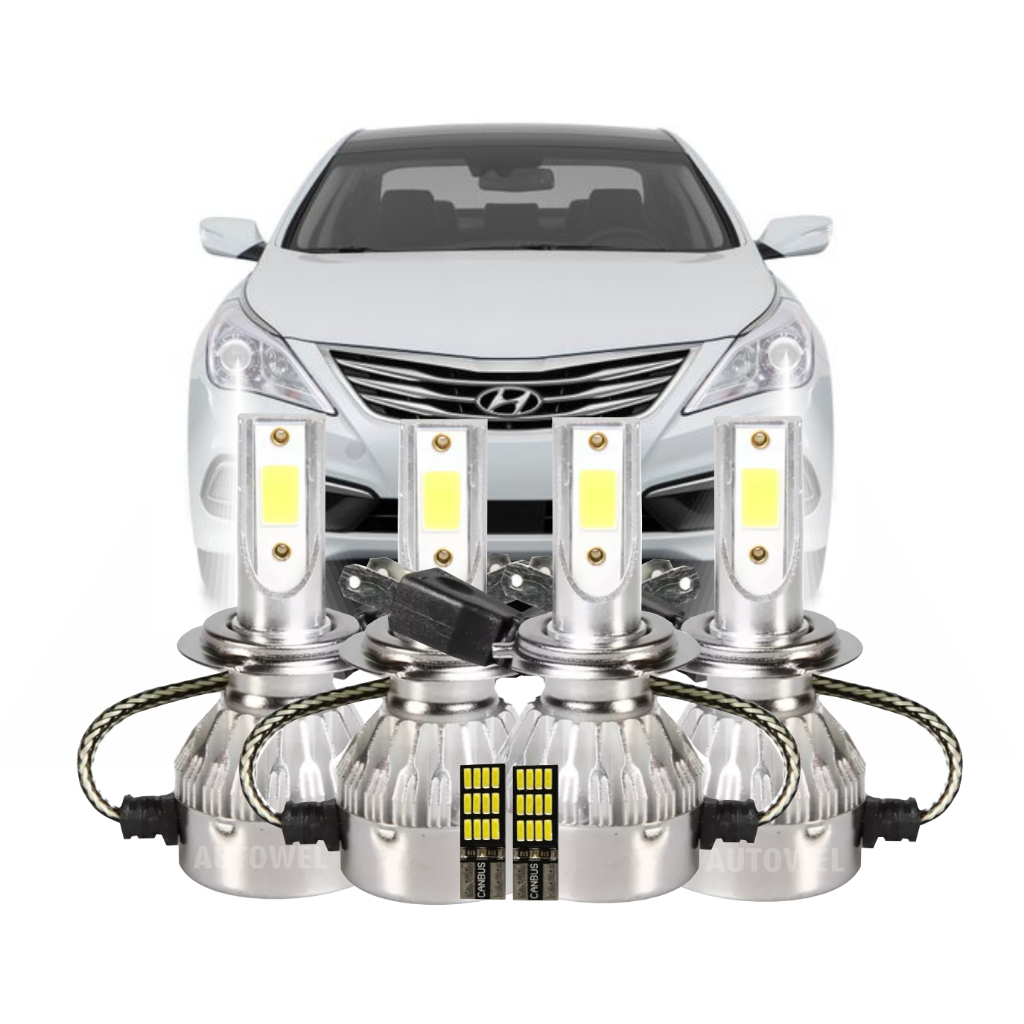 Kit Lâmpadas Super Led 6500k Azera Elantra Sonata Veloster Santa Fé Vera Cruz