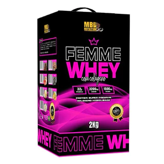 Whey Femme 2kg com Colágeno Hidrolisado (MBD NUTRITION)